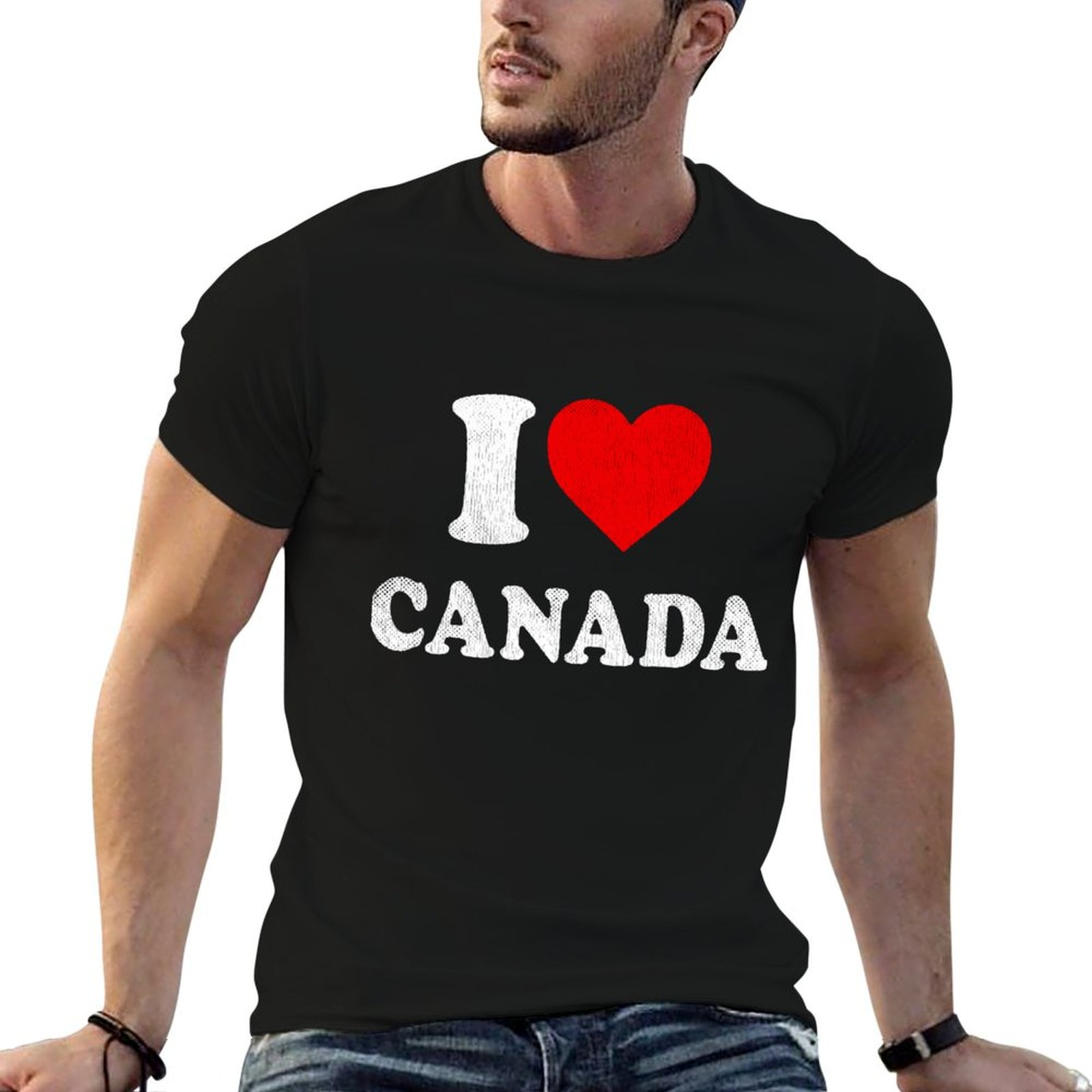 Street Fashion Canada - Kanada'yı Seviyorum Tişört Hatıra I Heart