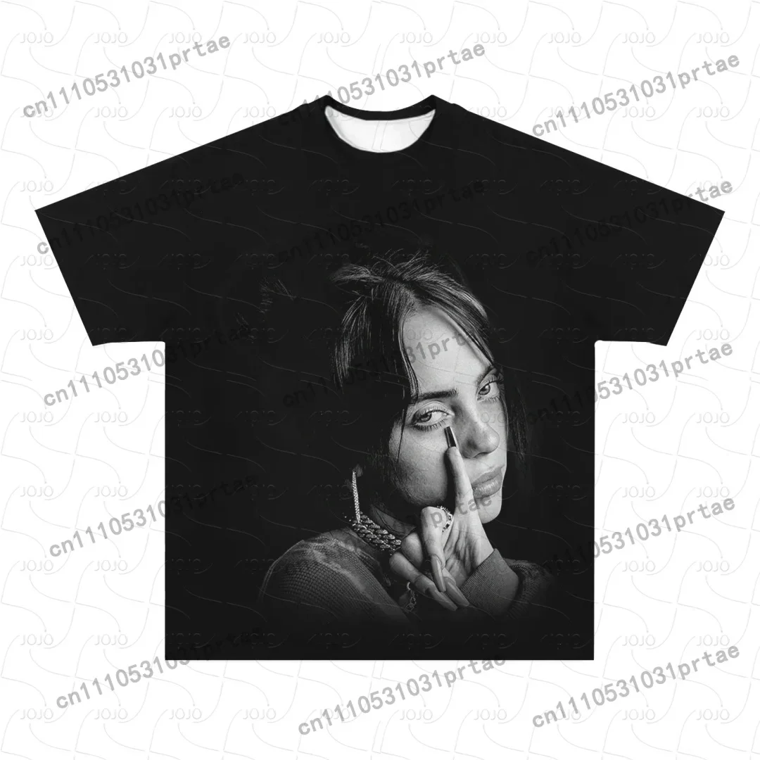 Billie Eilish Retro Desenli Ti - Street Fashion Men 2025 incelemesi ve fiyatı