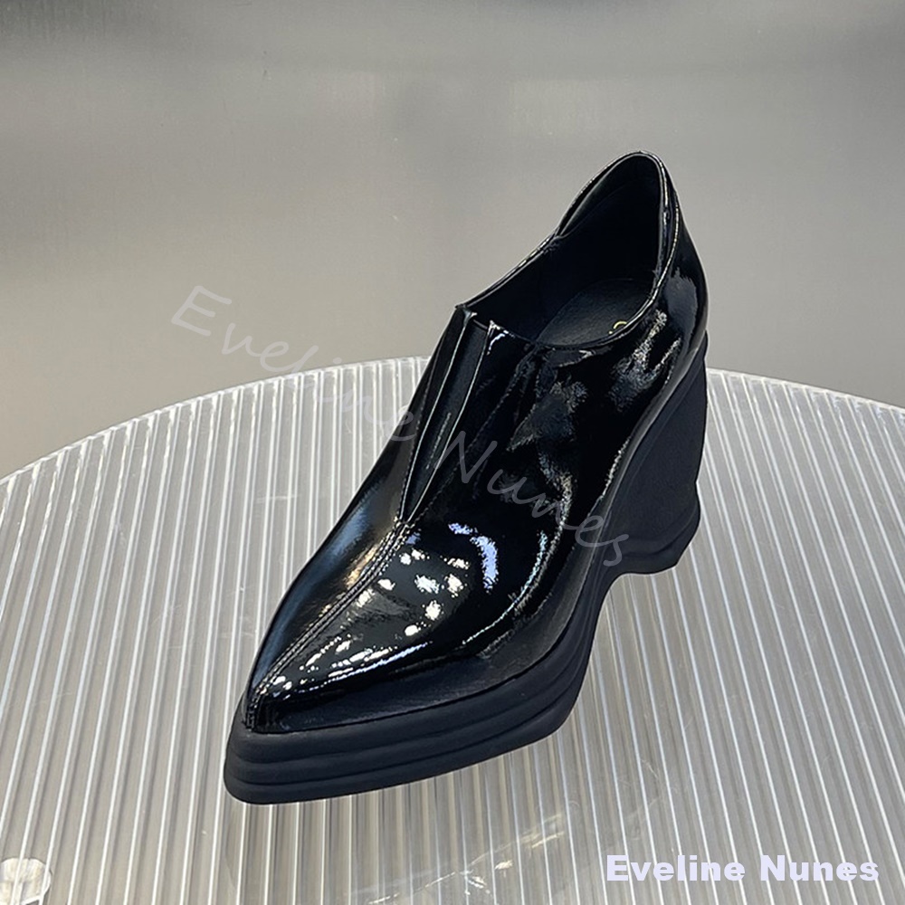 Patent Deri V Kesim Sivri Buru - Street Fashion Y2K incelemesi ve fiyatı