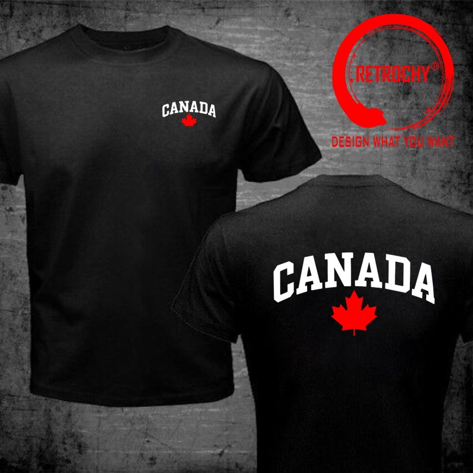 Kanada Harfli Baskılı Komik Ta - Street Fashion Canada incelemesi ve fiyatı
