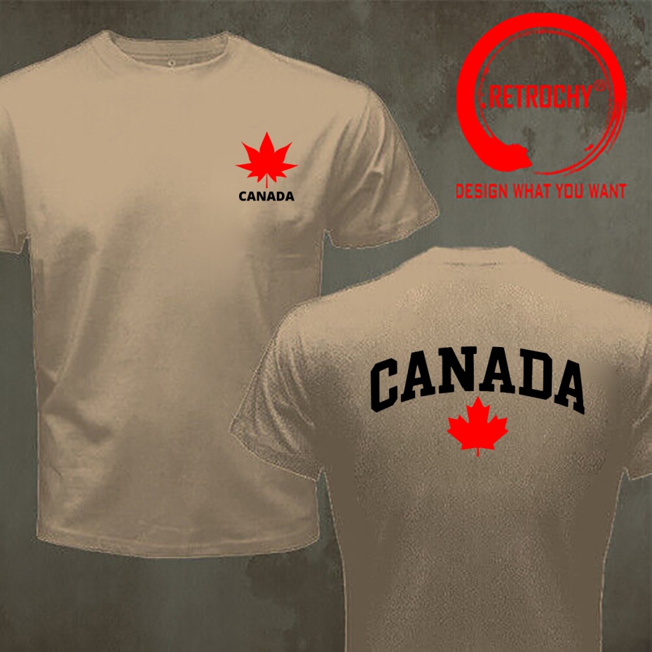 Kanada Harfli Baskılı Komik Ta - Street Fashion Canada incelemesi ve fiyatı