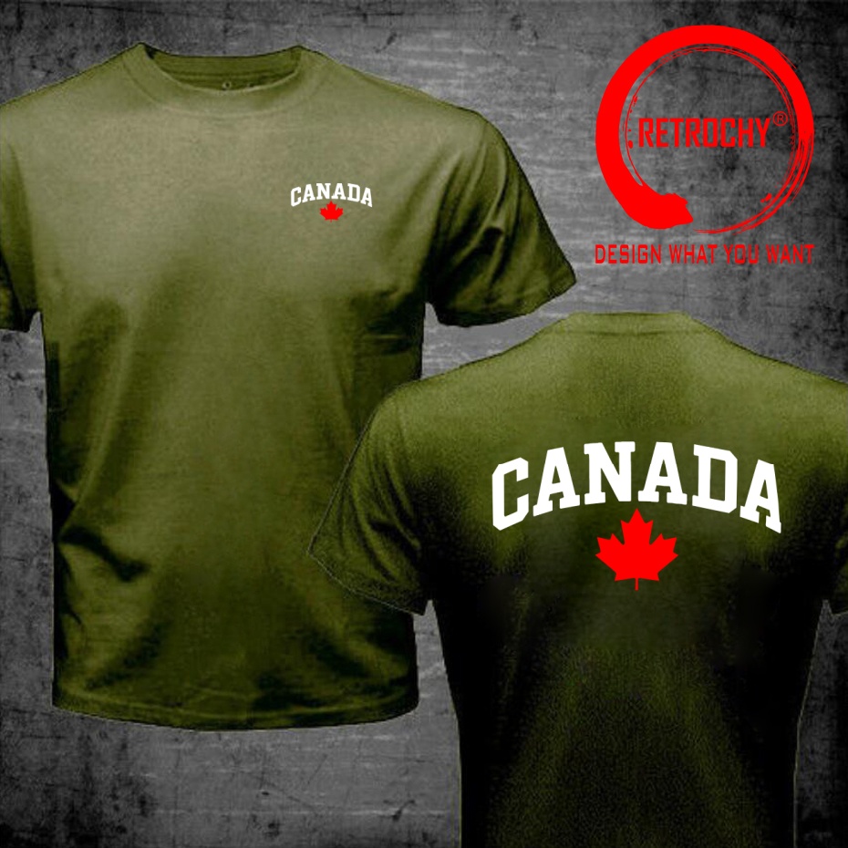 Kanada Harfli Baskılı Komik Ta - Street Fashion Canada incelemesi ve fiyatı