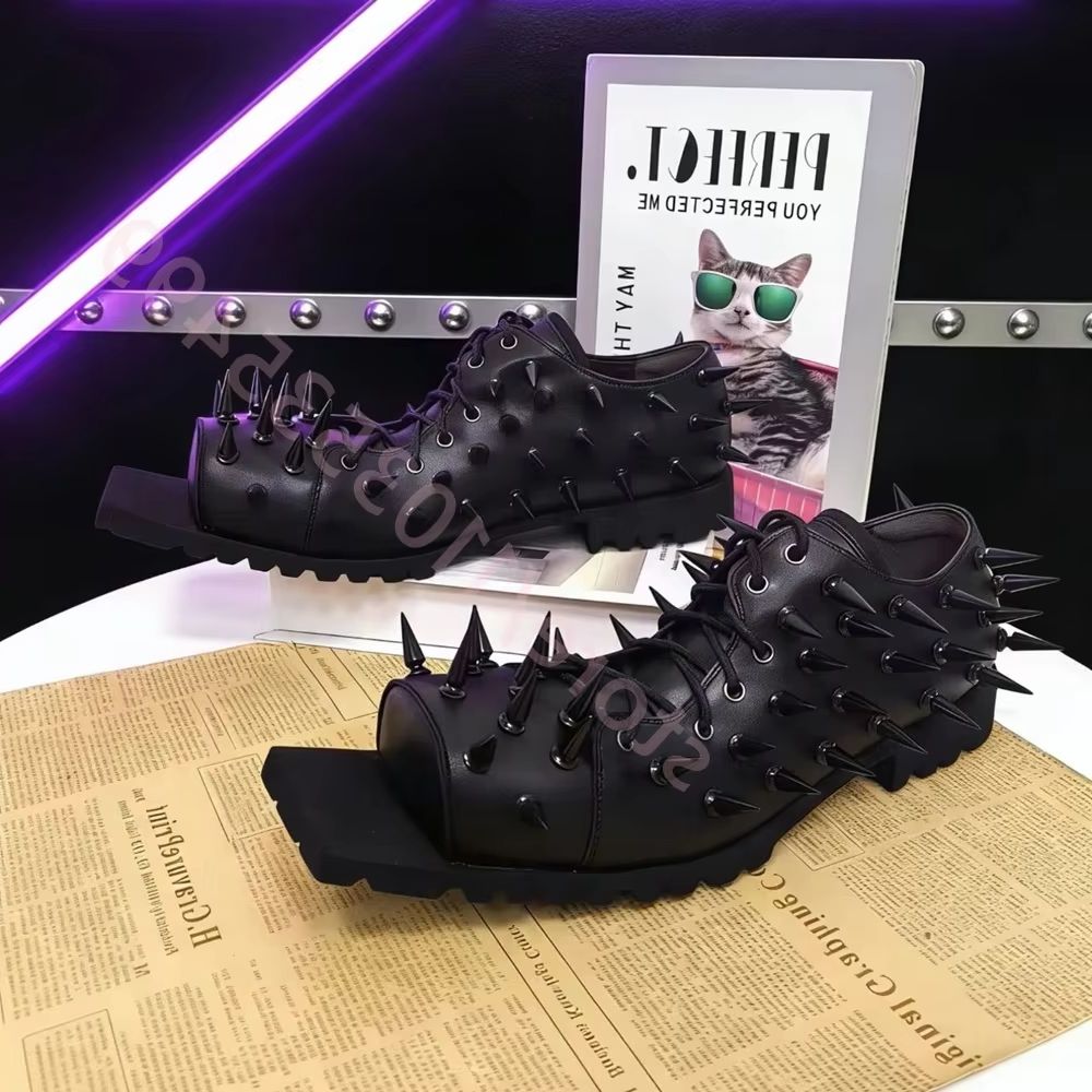 Kadın Siyah Deri Hog Toe Botla - Street Fashion Y2K incelemesi ve fiyatı
