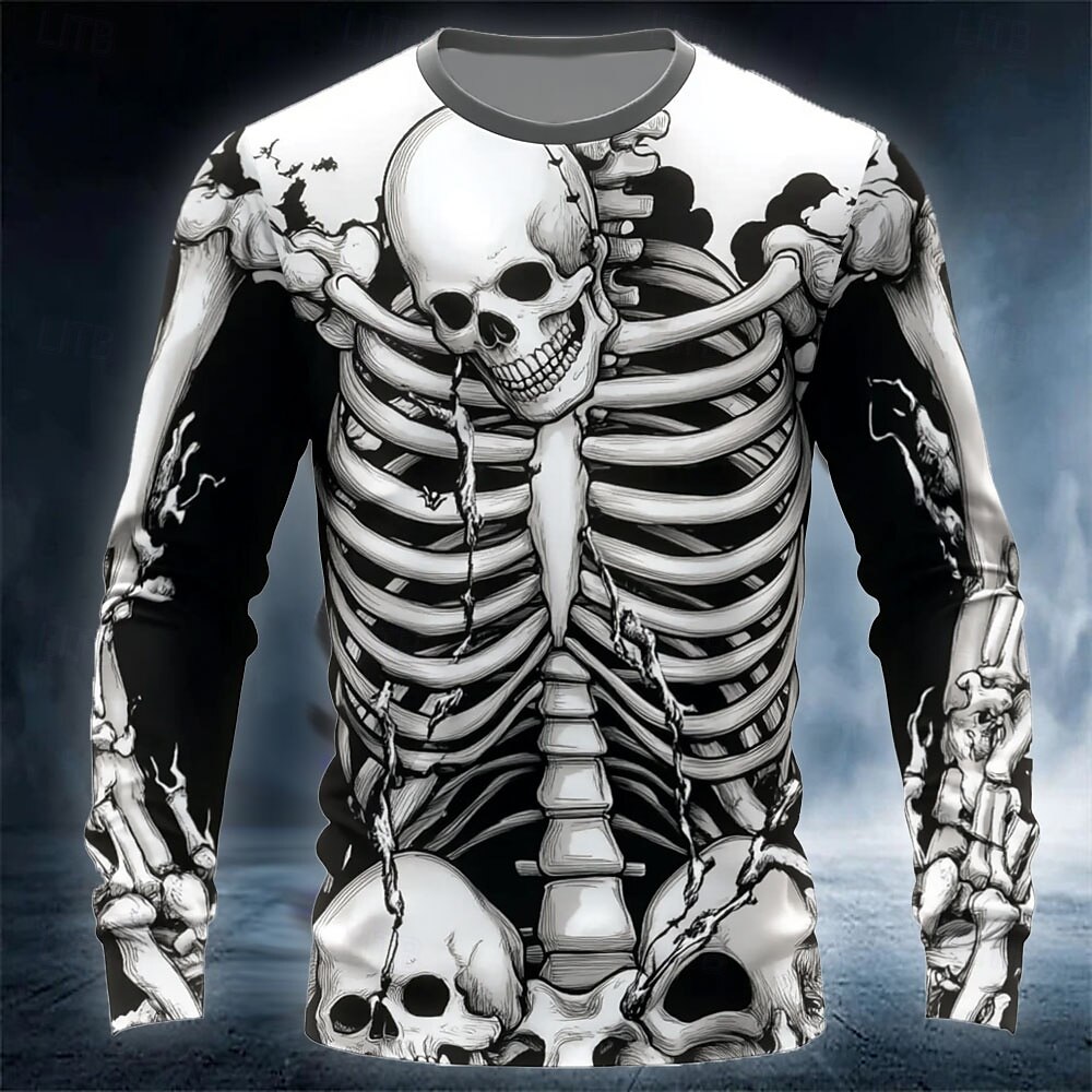 Komik 3D Kafatası Baskılı Erke - Street Fashion Y2K incelemesi ve fiyatı