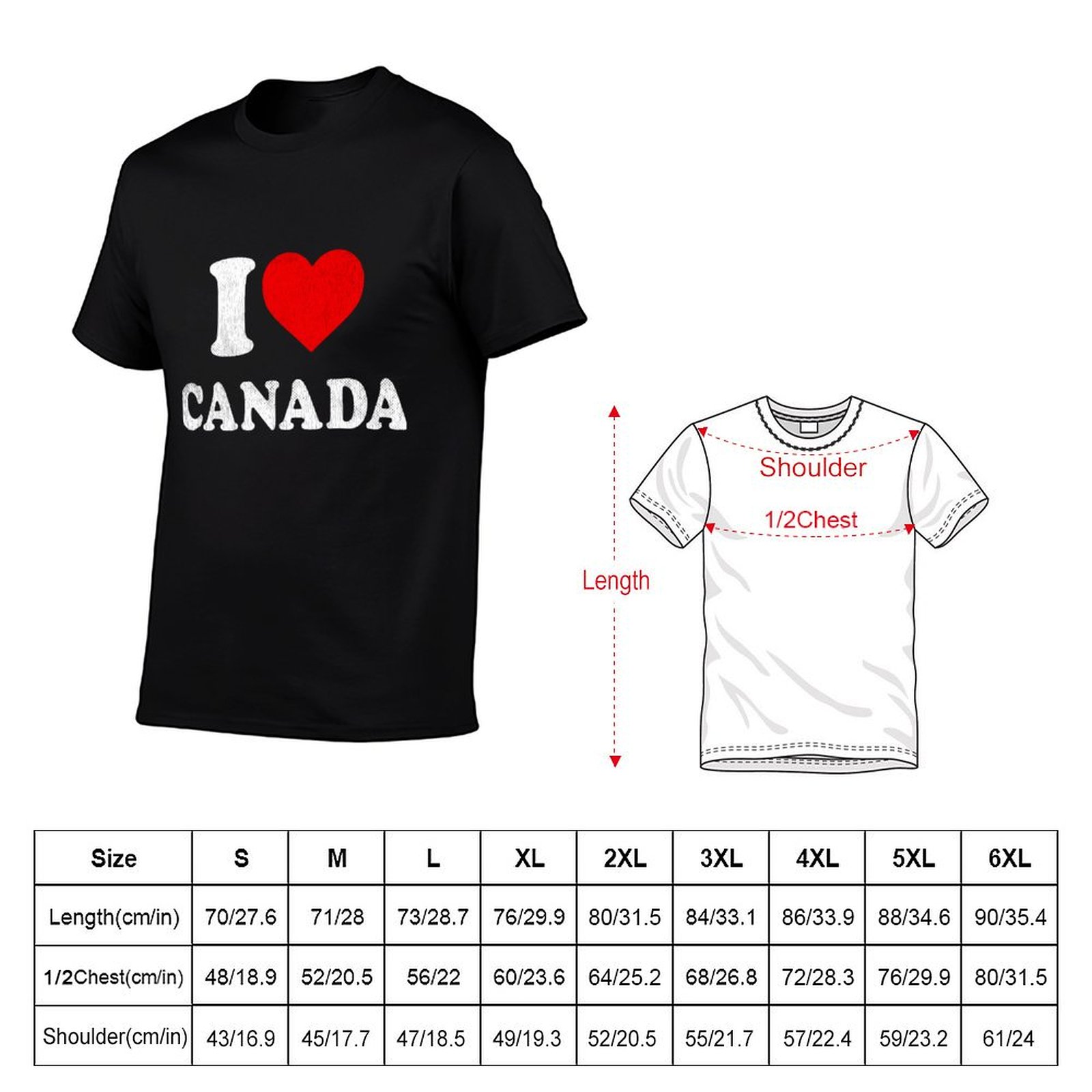 Kanada'yı Seviyorum Tişört Hat - Street Fashion Canada incelemesi ve fiyatı
