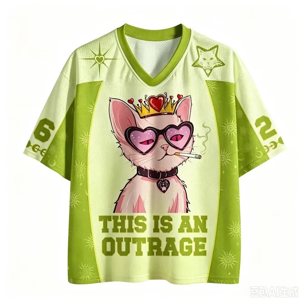 Kraliçe Kedi Desenli 3D Baskıl - Queen Street Fashion incelemesi ve fiyatı